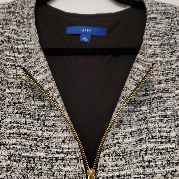 NWT Very nice zip front boucle dress - Picture 3 of 6